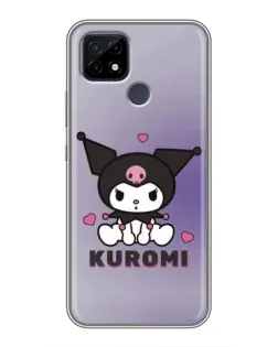 Чехол для Realme C21 с картинкой «Kuromi — фиолетовый арт» Чехол для Realme C21 с картинкой «Kuromi — фиолетовый арт»