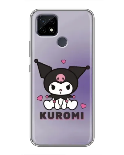 Чехол для Realme C21 с картинкой «Kuromi — фиолетовый арт»