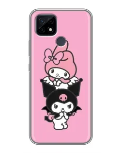 Чехол для Realme C21 с картинкой «My Melody и Kuromi» Чехол для Realme C21 с картинкой «My Melody и Kuromi»