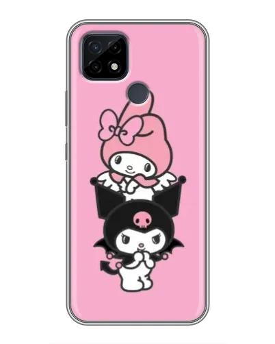 Чехол для Realme C21 с картинкой «My Melody и Kuromi»