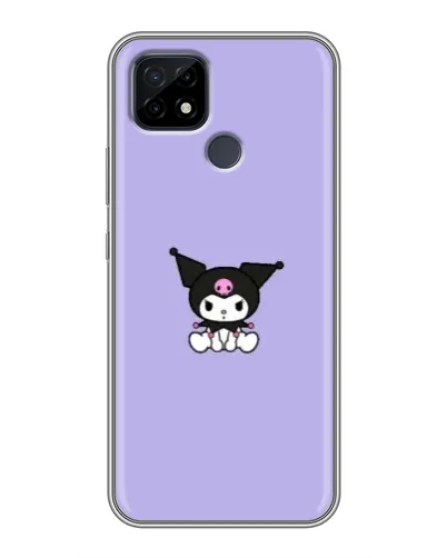 Чехол для Realme C21 с картинкой «Kuromi — фиолетовый минимализм»
