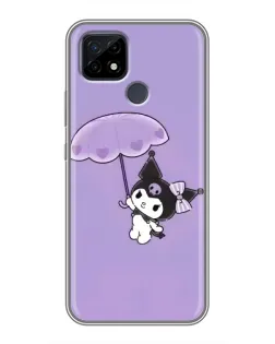 Чехол для Realme C21 с картинкой «Kuromi с зонтиком» Чехол для Realme C21 с картинкой «Kuromi с зонтиком»