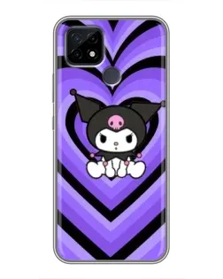 Чехол для Realme C21 с картинкой «Kuromi и фиолетовые сердца» Чехол для Realme C21 с картинкой «Kuromi и фиолетовые сердца»