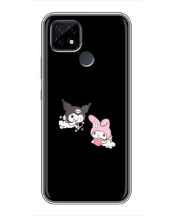Чехол для Realme C21 с картинкой «My Melody и Kuromi» Чехол для Realme C21 с картинкой «My Melody и Kuromi»
