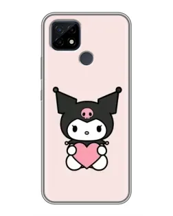 Чехол для Realme C21 с картинкой «Kuromi и сердце» Чехол для Realme C21 с картинкой «Kuromi и сердце»