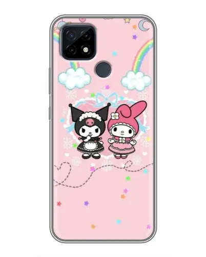 Чехол для Realme C21 с картинкой «My Melody и Kuromi»
