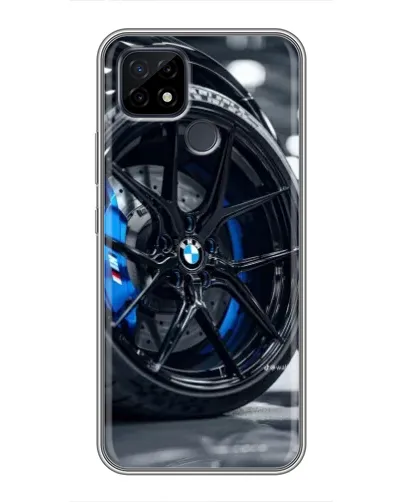Чохол для Realme C21 з картинкою «Колесо BMW зблизька»
