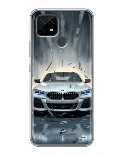 Чохол для Realme C21 з картинкою «BMW у світлі фар»