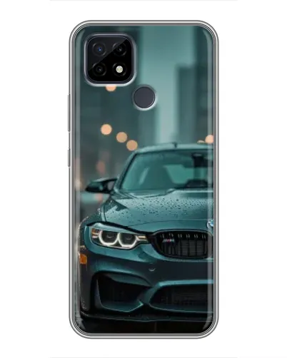 Чохол для Realme C21 з картинкою «BMW у вогнях міста»