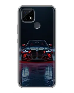 Чохол для Realme C21 з картинкою «BMW на мокрій дорозі»