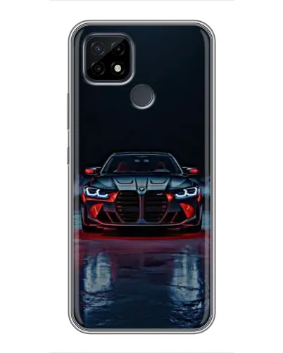 Чохол для Realme C21 з картинкою «BMW на мокрій дорозі»