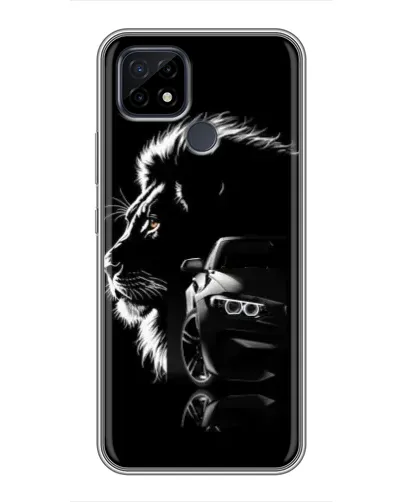Чохол для Realme C21 з картинкою «BMW та лев»