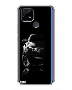 Чохол для Realme C21 з картинкою «Силует BMW в темряві»