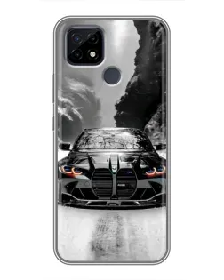 Чехол для Realme C21 с картинкой «BMW — акварельный дрифт»