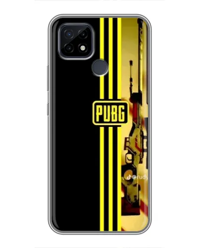 Чохол для Realme C21 з картинкою «PUBG — камуфляжний шолом»