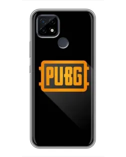 Чохол для Realme C21 з картинкою «PUBG — рамка лого»