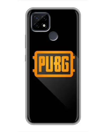Чохол для Realme C21 з картинкою «PUBG — рамка лого»