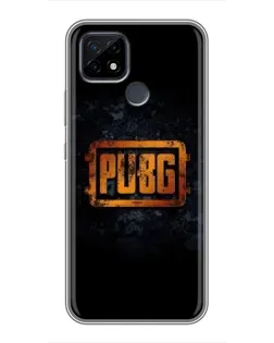 Чохол для Realme C21 з картинкою «PUBG — золотий логотип»
