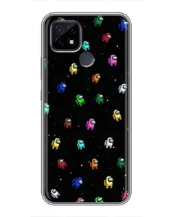 Чехол для Realme C21 с картинкой «Экипаж Among Us»