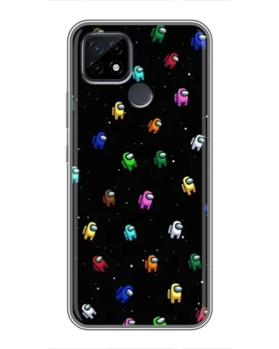 Чехол для Realme C21 с картинкой «Экипаж Among Us»