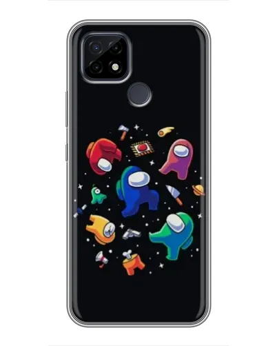 Чехол для Realme C21 с картинкой «Among Us космос»