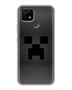 Чехол для Realme C21 с картинкой «Черный крипер градиент»