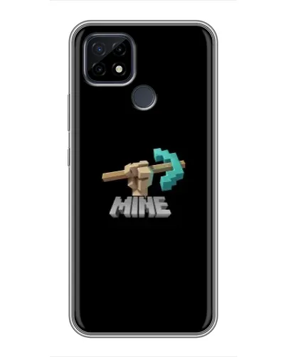 Чехол для Realme C21 с картинкой «Алмазная кирка»
