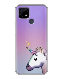 Чехол для Realme C21 с картинкой «Единорог градиент»