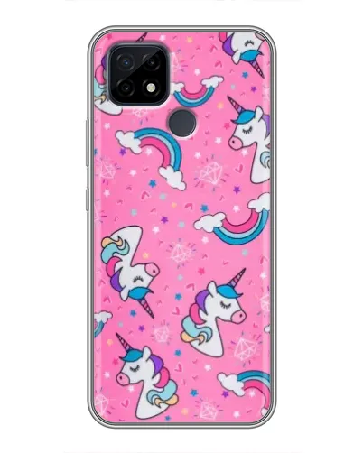 Чехол для Realme C21 с картинкой «Unicorn паттерн розовый» Чехол для Realme C21 с картинкой «Unicorn паттерн розовый»