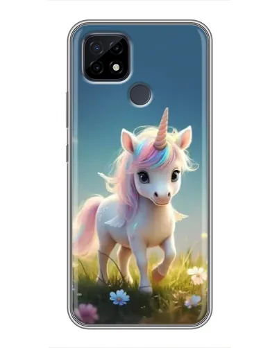 Чехол для Realme C21 с картинкой «Единорог на поляне» Чехол для Realme C21 с картинкой «Единорог на поляне»