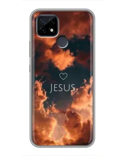 Чехол для Realme C21 с картинкой «Сияние Имени Jesus»