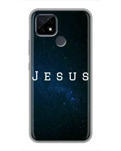 Чехол для Realme C21 с картинкой «Звездное небо Jesus»