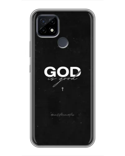 Чехол для Realme C21 с картинкой «GOD — Бог над всем»