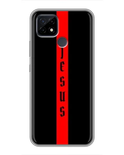 Чехол для Realme C21 с картинкой «Красная линия веры»