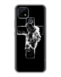 Чохол для Realme C21 з картинкою «Сяючий хрест Jesus»