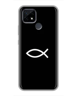 Чохол для Realme C21 з картинкою «Символ риби Jesus»