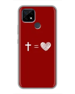 Чохол для Realme C21 з картинкою «Рівняння любові»