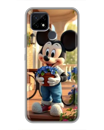 Чехол для Realme C21 с картинкой «Микки садовод» Чехол для Realme C21 с картинкой «Микки садовод»