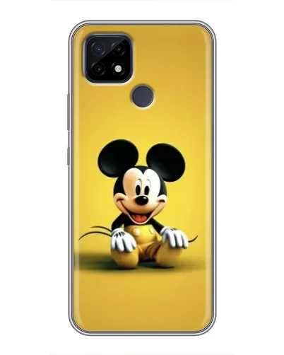 Чехол для Realme C21 с картинкой «Микки на желтом» Чехол для Realme C21 с картинкой «Микки на желтом»
