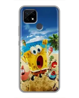 Чехол для Realme C21 с картинкой «Развлечения на пляже»