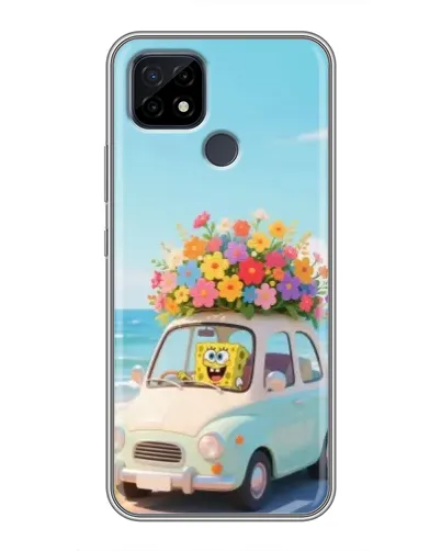 Чехол для Realme C21 с картинкой «Автомобильное путешествие»