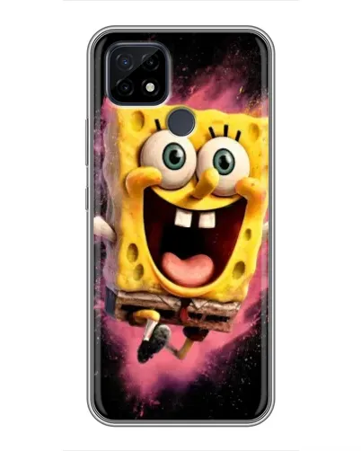 Чехол для Realme C21 с картинкой «Взрывной Спанч Боб»