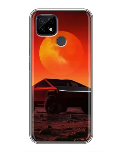 Чохол для Realme C21 з картинкою «Cybertruck на Марсі»