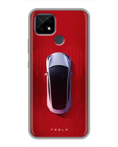 Чохол для Realme C21 з картинкою «Tesla Top View»