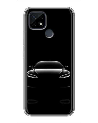 Чохол для Realme C21 з картинкою «Силует Tesla Night»