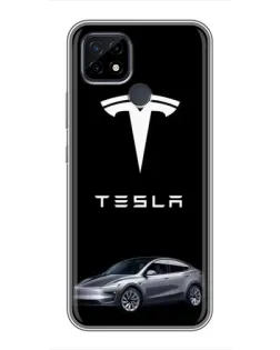 Чохол для Realme C21 з картинкою «Tesla Model Y»