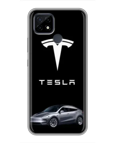 Чохол для Realme C21 з картинкою «Tesla Model Y»
