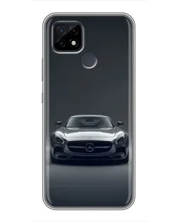 Чохол для Realme C21 з картинкою «Mercedes на чорному»