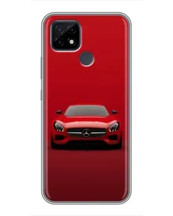 Чохол для Realme C21 з картинкою «Червоний Mercedes AMG»