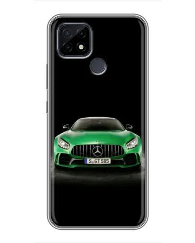 Чохол для Realme C21 з картинкою «Mercedes — неоновий лого»